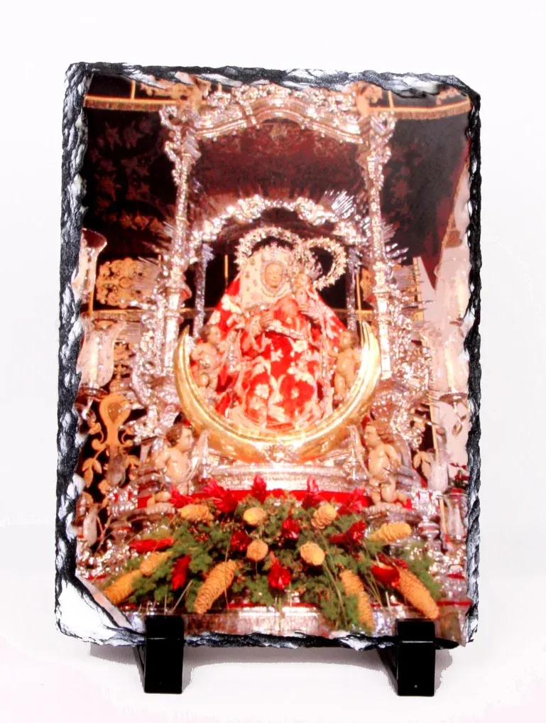 Diseño fotográfico impreso sobre piedra decorativa