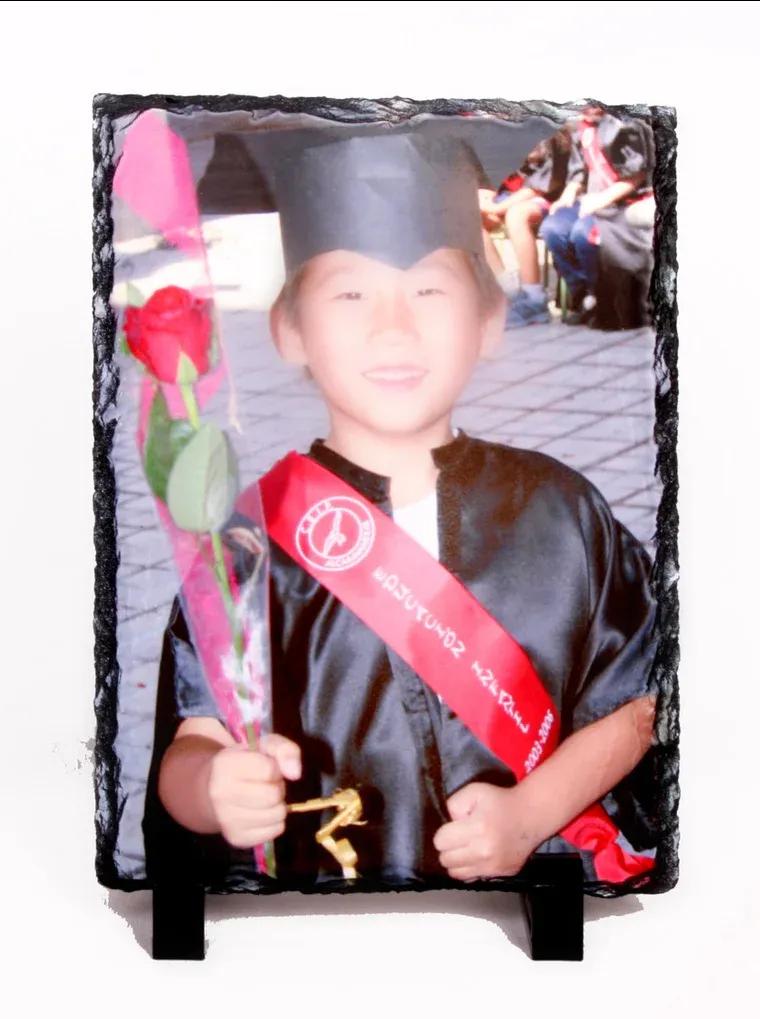 Piedra decorativa personalizada con una fotografía